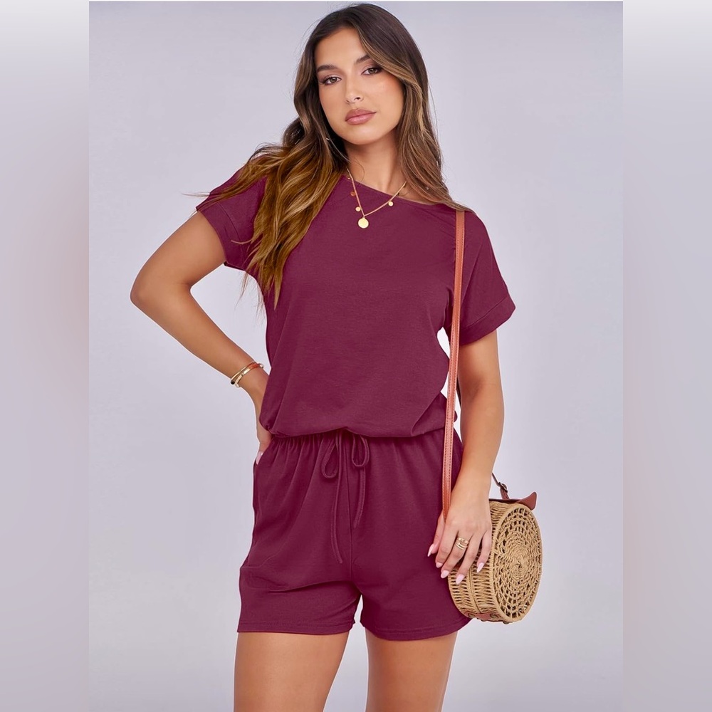 Anrabess Short Sleeve Jumpsuit